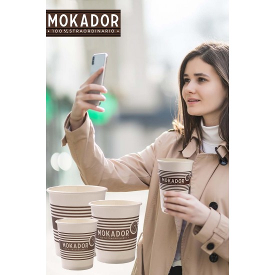 Paper coffee cup Mokador Coffee to Go 